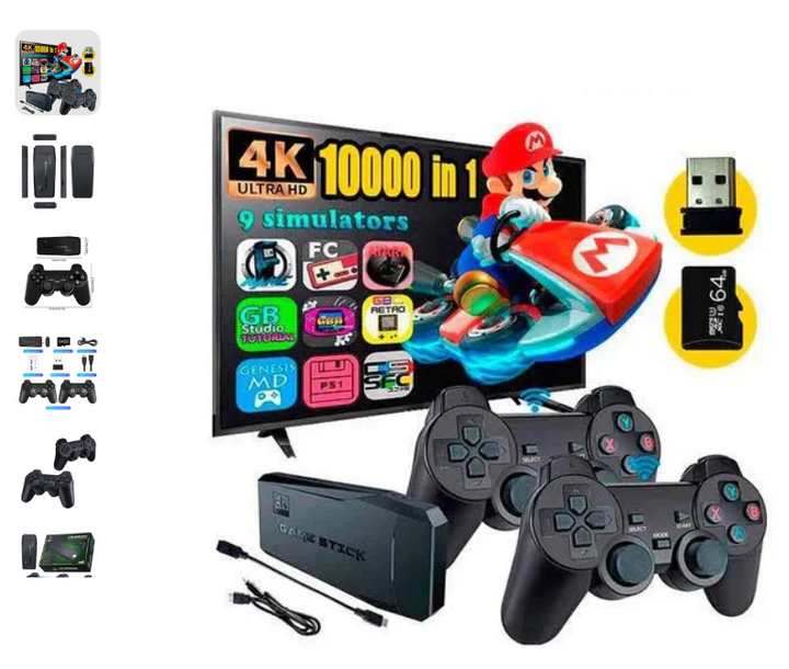 Consola De Juegos Nostalgic Mini Arcade Rocker M8 4k  10.000 Juegos 🎮